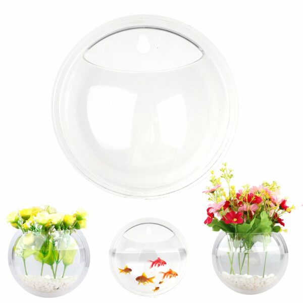 Wall Hanging Fish Tank Aquarium Bowl - Image 3