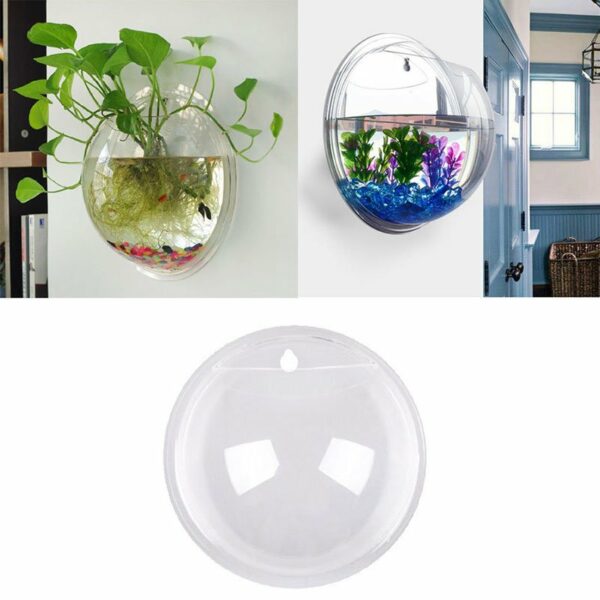 Wall Hanging Fish Tank Aquarium Bowl - Image 4